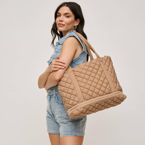 Lanya Quilted Nylon Tote