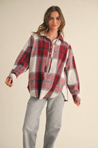 Ashton plaid pullover top