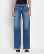 Jayne mid rise wide leg jean