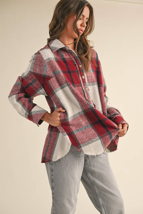 Ashton plaid pullover top