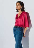 Mel V neck top