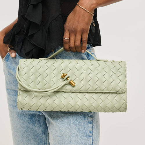 Ada Clutch Crossbody: Sage