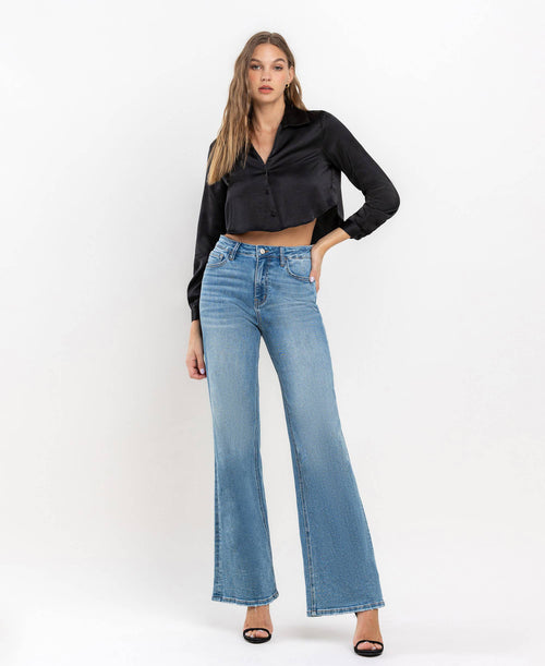 Parker high rise wide leg jean