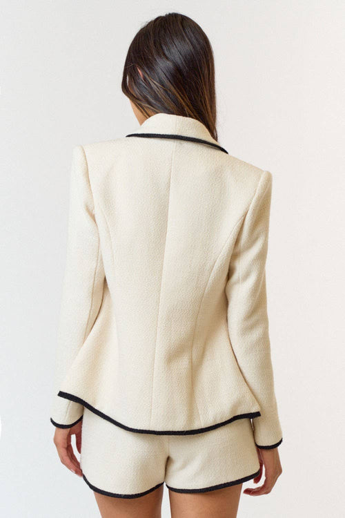 Krista cream blazer