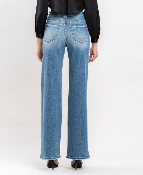 Parker high rise wide leg jean