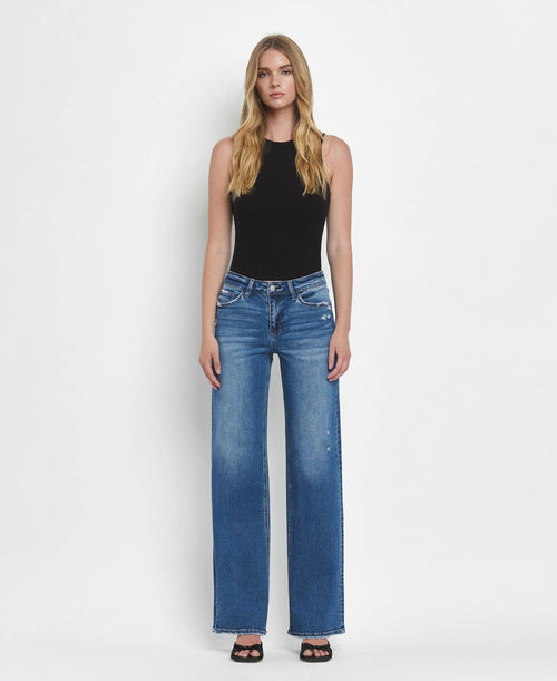 Jayne mid rise wide leg jean