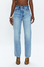 Cassie super high straight jeans