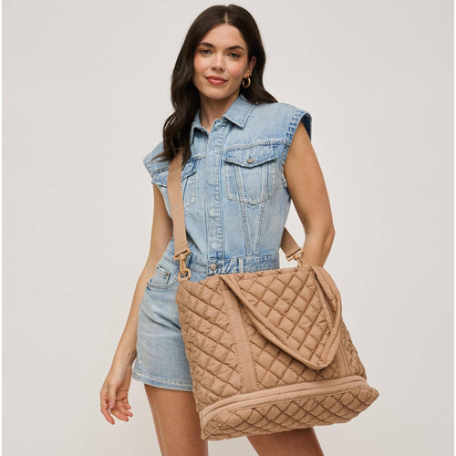 Lanya Quilted Nylon Tote