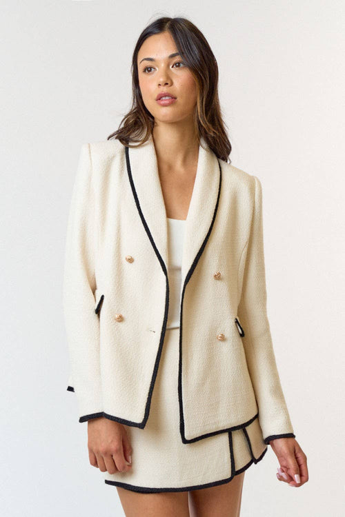 Krista cream blazer