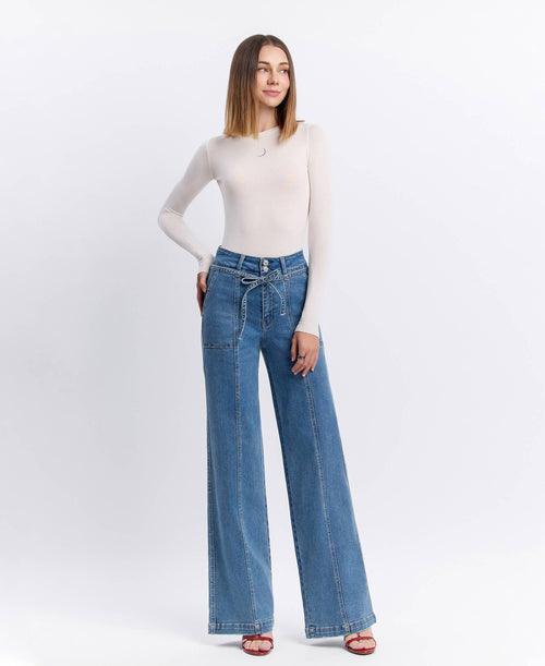 Rhonda tie waist jeans