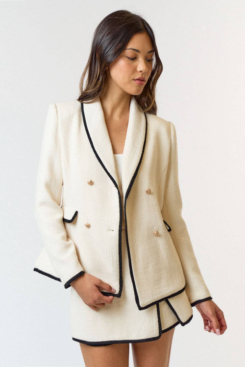 Krista cream blazer