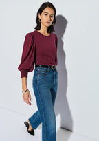 Loren tee bordeaux