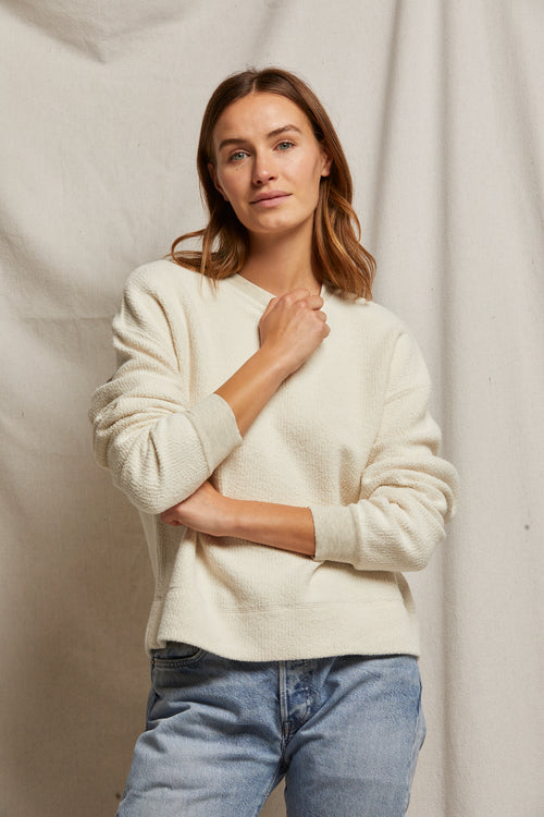 Mayer reverse fleece oatmeal sweater