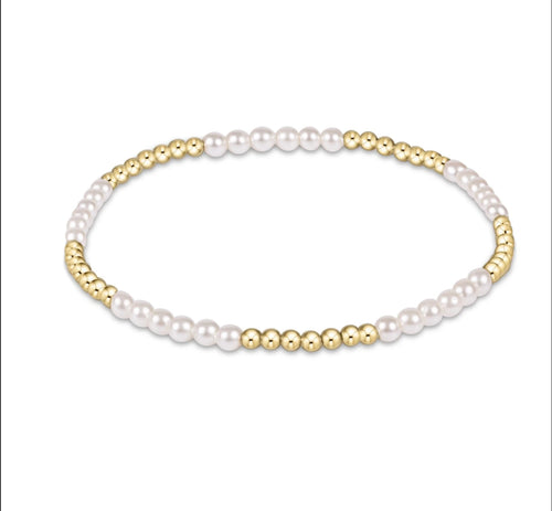 Enewton claasic blissful pattern 2.5mm bead 3mm pearl bracelet