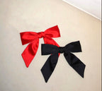 Satin hair bow beret