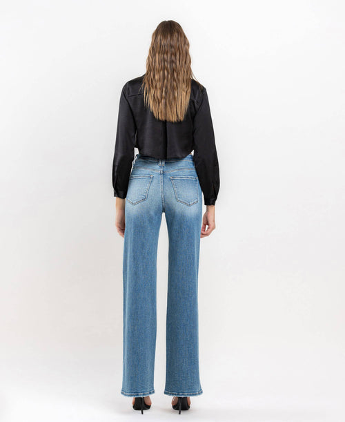 Parker high rise wide leg jean