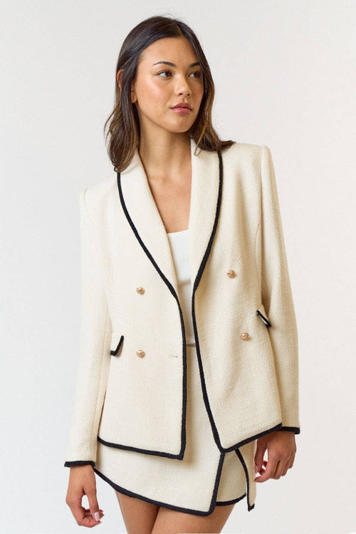 Krista cream blazer