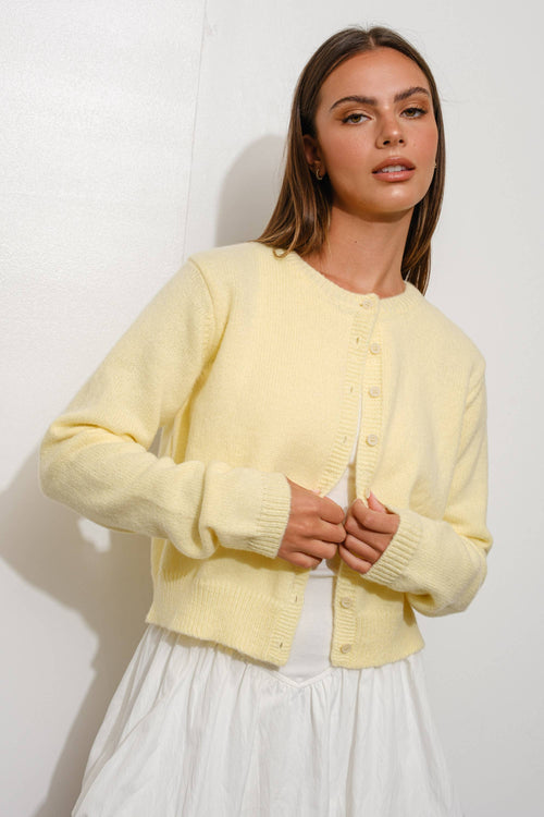 Grace yellow cardigan