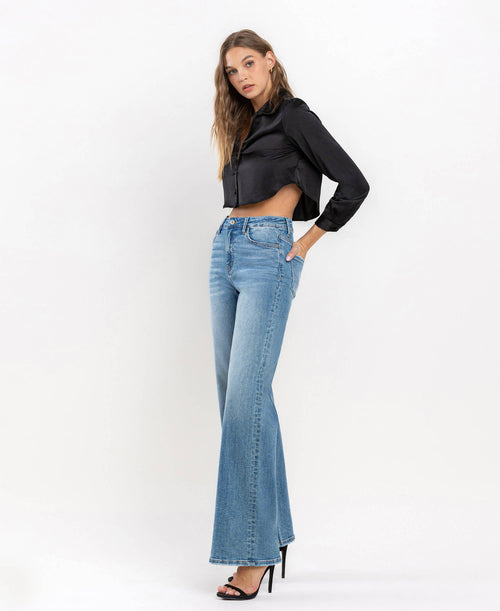 Parker high rise wide leg jean