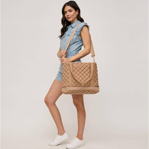 Lanya Quilted Nylon Tote