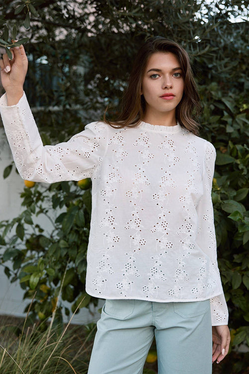 Connie eyelet blouse